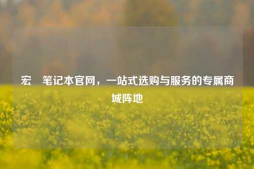 宏碁笔记本官网，一站式选购与服务的专属商城阵地