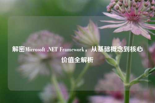 解密Microsoft .NET Framework，从基础概念到核心价值全解析