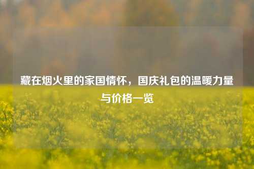 藏在烟火里的家国情怀,国庆礼包的温暖力量与价格一览