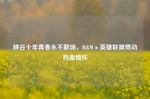 峡谷十年青春永不散场,H&M×英雄联盟燃动热血情怀