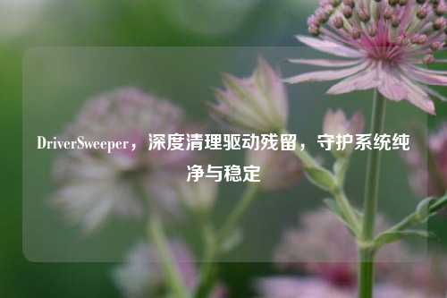 DriverSweeper,深度清理驱动残留,守护系统纯净与稳定