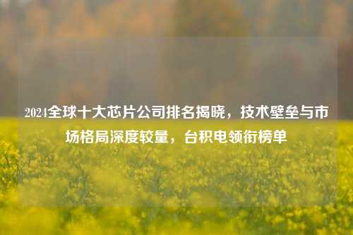 2024全球十大芯片公司排名揭晓,技术壁垒与市场格局深度较量,台积电领衔榜单