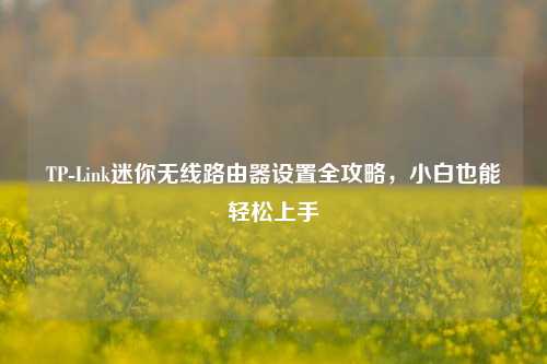 TP-Link迷你无线路由器设置全攻略,小白也能轻松上手