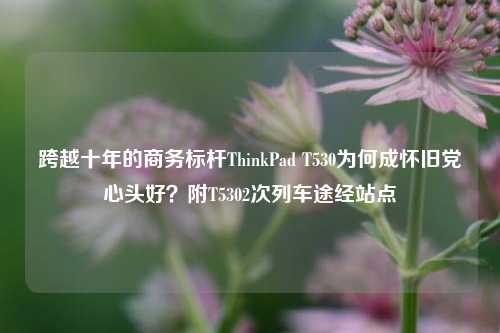 跨越十年的商务标杆ThinkPad T530为何成怀旧党心头好?附T5302次列车途经站点