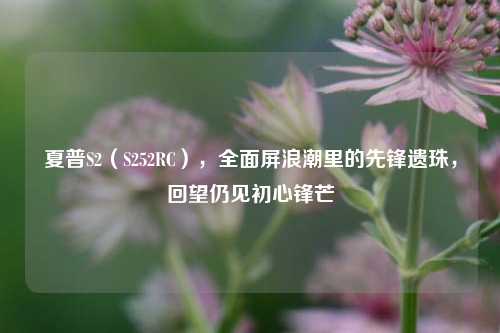 夏普S2（S252RC），全面屏浪潮里的先锋遗珠，回望仍见初心锋芒