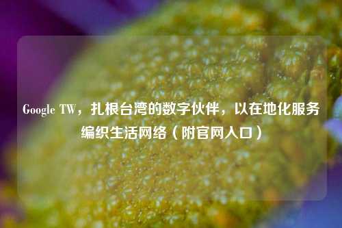 Google TW，扎根台湾的数字伙伴，以在地化服务编织生活网络（附官网入口）