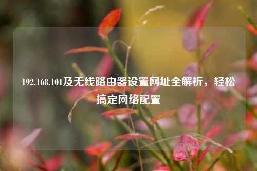 192.168.101及无线路由器设置网址全解析,轻松搞定网络配置