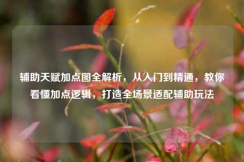辅助天赋加点图全解析,从入门到精通,教你看懂加点逻辑,打造全场景适配辅助玩法