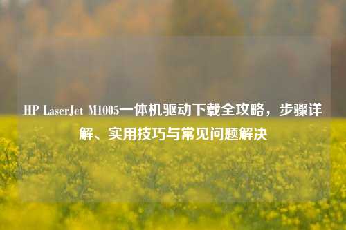 HP LaserJet M1005一体机驱动下载全攻略，步骤详解、实用技巧与常见问题解决