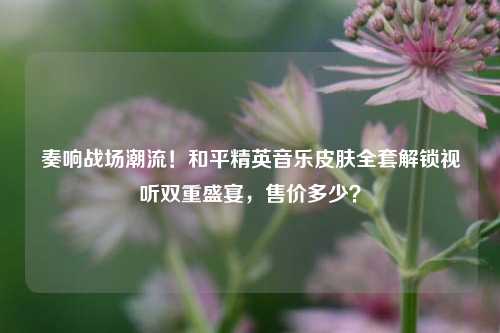 奏响战场潮流！和平精英音乐皮肤全套解锁视听双重盛宴，售价多少？