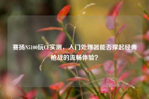 赛扬N5100玩CF实测，入门处理器能否撑起经典枪战的流畅体验？