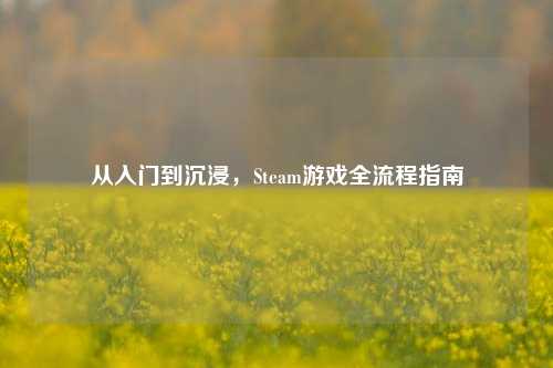 从入门到沉浸，Steam游戏全流程指南