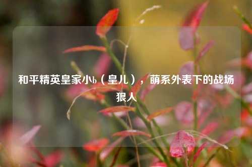 和平精英皇家小b(皇儿),萌系外表下的战场狠人