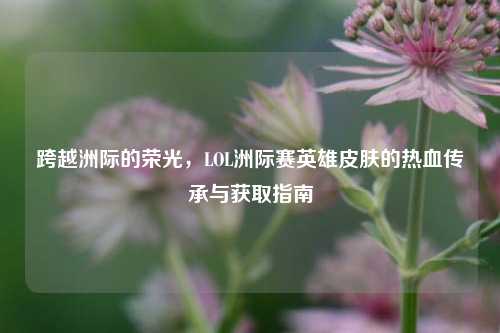 跨越洲际的荣光，LOL洲际赛英雄皮肤的热血传承与获取指南