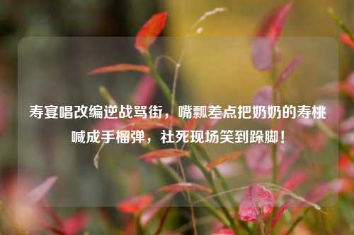 寿宴唱改编逆战骂街,嘴瓢差点把奶奶的寿桃喊成手榴弹,社死现场笑到跺脚!