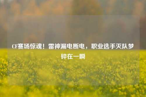CF赛场惊魂！雷神漏电断电，职业选手灭队梦碎在一瞬