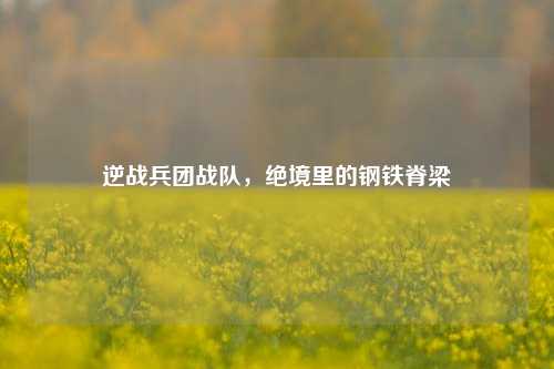 逆战兵团战队，绝境里的钢铁脊梁