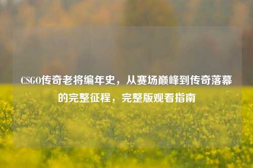 CSGO传奇老将编年史,从赛场巅峰到传奇落幕的完整征程,完整版观看指南