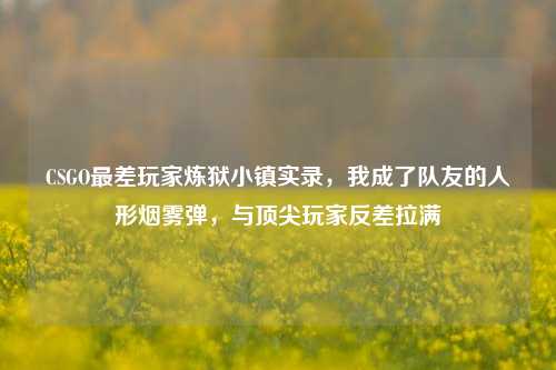 CSGO最差玩家炼狱小镇实录,我成了队友的人形烟雾弹,与顶尖玩家反差拉满