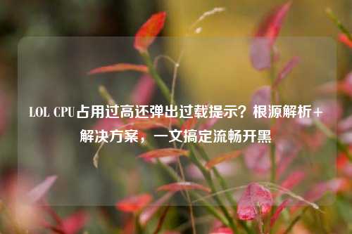 LOL CPU占用过高还弹出过载提示？根源解析+解决方案，一文搞定流畅开黑