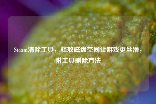 Steam清除工具,释放磁盘空间让游戏更丝滑,附工具删除方法
