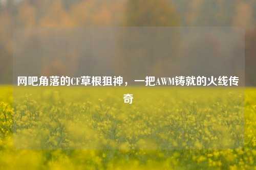 网吧角落的CF草根狙神,一把AWM铸就的火线传奇