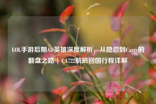 LOL手游后期AD英雄深度解析，从隐忍到Carry的翻盘之路 | CA722航班回国行程详解