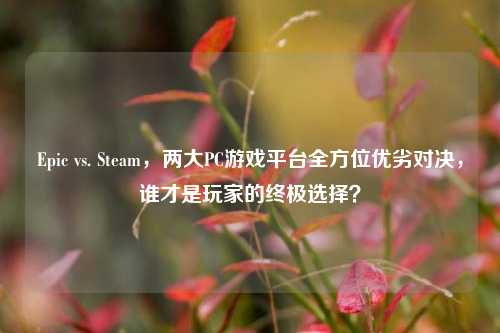 Epic vs. Steam，两大PC游戏平台全方位优劣对决，谁才是玩家的终极选择？