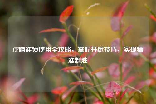 CF瞄准镜使用全攻略,掌握开镜技巧,实现精准制胜