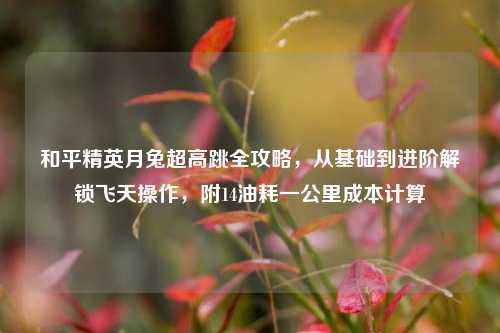 和平精英月兔超高跳全攻略,从基础到进阶解锁飞天操作,附14油耗一公里成本计算