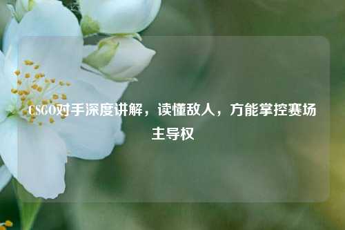 CSGO对手深度讲解，读懂敌人，方能掌控赛场主导权