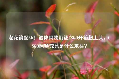 老花镜配AK！退休阿姨沉迷CSGO开箱超上头，CSGO阿姨究竟是什么来头？