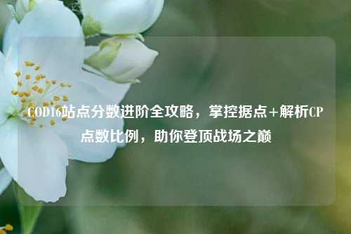 COD16站点分数进阶全攻略,掌控据点+解析CP点数比例,助你登顶战场之巅
