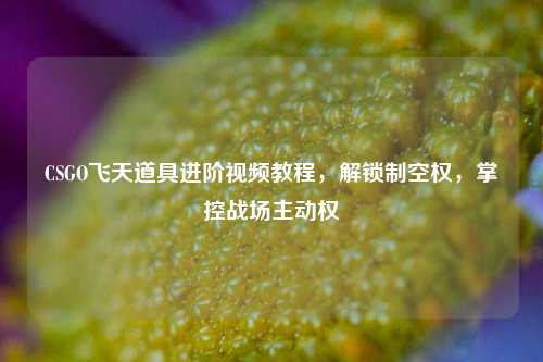 CSGO飞天道具进阶视频教程,解锁制空权,掌控战场主动权