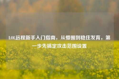 LOL远程新手入门指南,从懵圈到稳住发育,第一步先搞定攻击范围设置