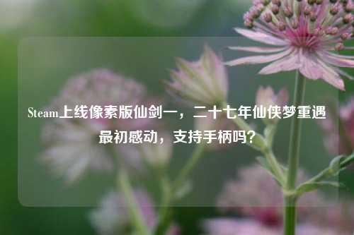 Steam上线像素版仙剑一，二十七年仙侠梦重遇最初感动，支持手柄吗？