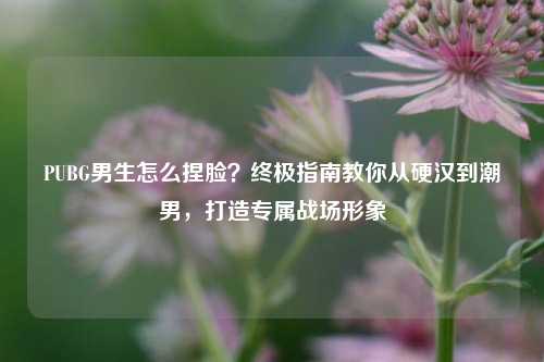 PUBG男生怎么捏脸?终极指南教你从硬汉到潮男,打造专属战场形象