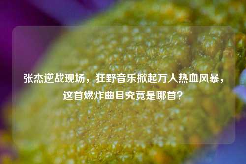 张杰逆战现场，狂野音乐掀起万人热血风暴，这首燃炸曲目究竟是哪首？