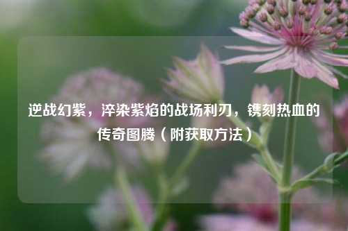 逆战幻紫，淬染紫焰的战场利刃，镌刻热血的传奇图腾（附获取方法）