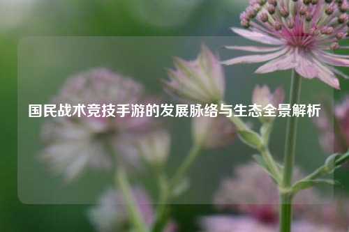 国民战术竞技手游的发展脉络与生态全景解析