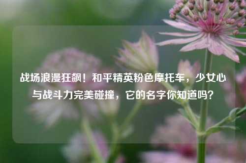战场浪漫狂飙!和平精英粉色摩托车,少女心与战斗力完美碰撞,它的名字你知道吗?