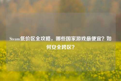 Steam低价区全攻略,哪些国家游戏最便宜?如何安全跨区?