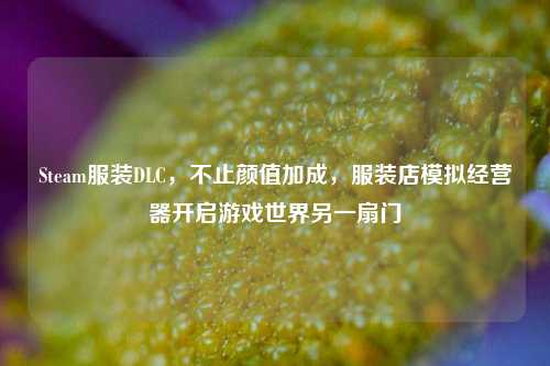 Steam服装DLC,不止颜值加成,服装店模拟经营器开启游戏世界另一扇门