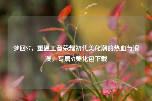 梦回S7，重温王者荣耀初代美化潮的热血与浪漫，专属S7美化包下载