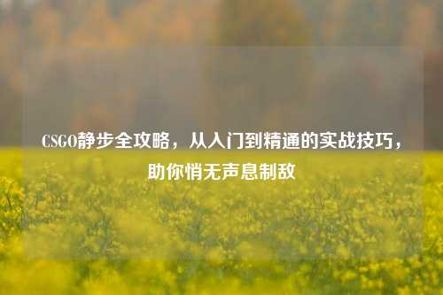 CSGO静步全攻略，从入门到精通的实战技巧，助你悄无声息制敌