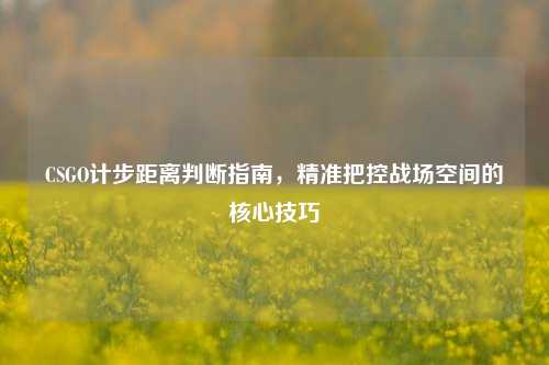 CSGO计步距离判断指南,精准把控战场空间的核心技巧