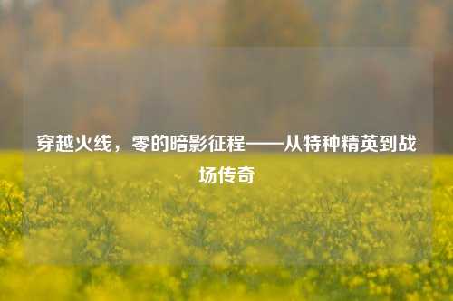 穿越火线,零的暗影征程——从特种精英到战场传奇