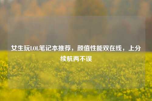 女生玩LOL笔记本推荐,颜值性能双在线,上分续航两不误