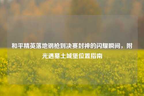 和平精英落地钢枪到决赛封神的闪耀瞬间，附光遇墓土城堡位置指南