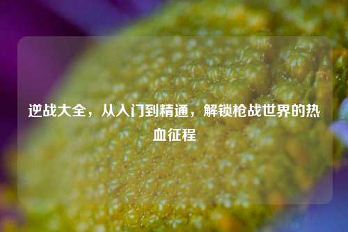 逆战大全，从入门到精通，解锁枪战世界的热血征程